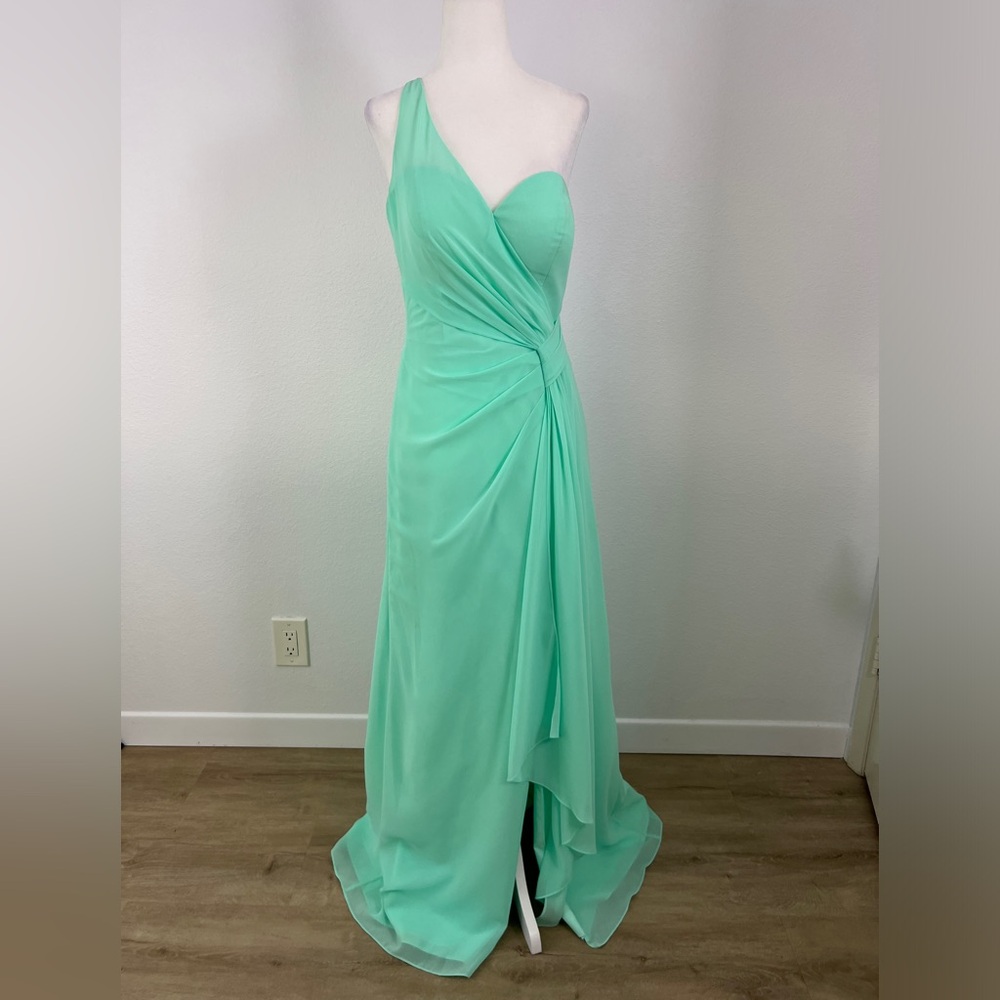 Afarose Mint Green Dress with Slit
